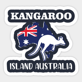 Funny Australian Kangaroo Australia Day Sticker